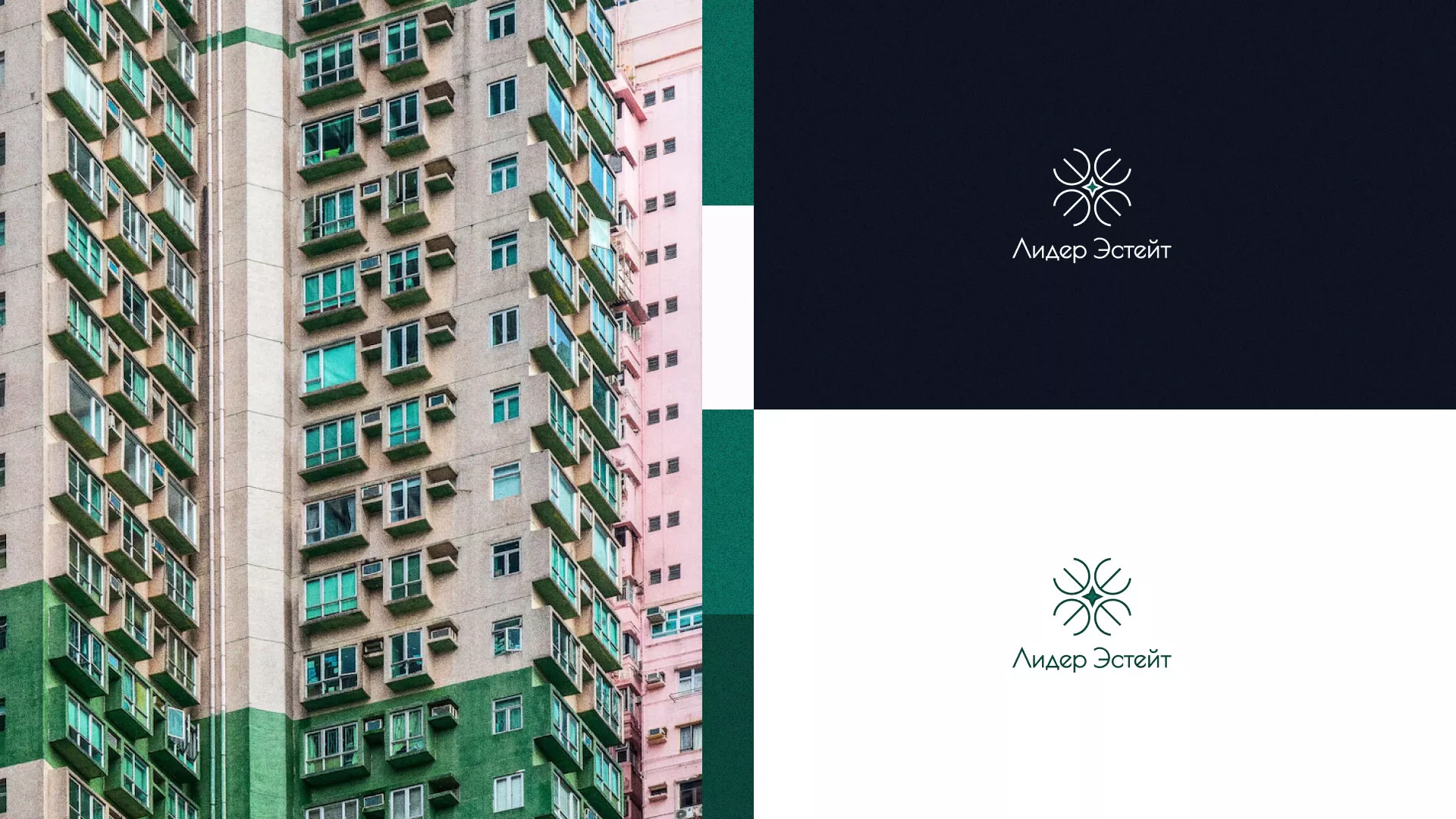 Создание логотипа компании «Лидер Эстейт» в Астрахани